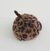 Cute Leopard Print Baby Winter Hat with Antlers - Unisex Korean Style Plush Baseball Cap