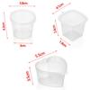 25Pcs Reusable Takeaway Hinged Lids Palette Food Containers Pigment Paint Box Sauce Cup