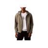 Solid Color Hooded Warm Softshell Long Sleeve Jacket Men Jacket Dark-Olive 40EM552-251