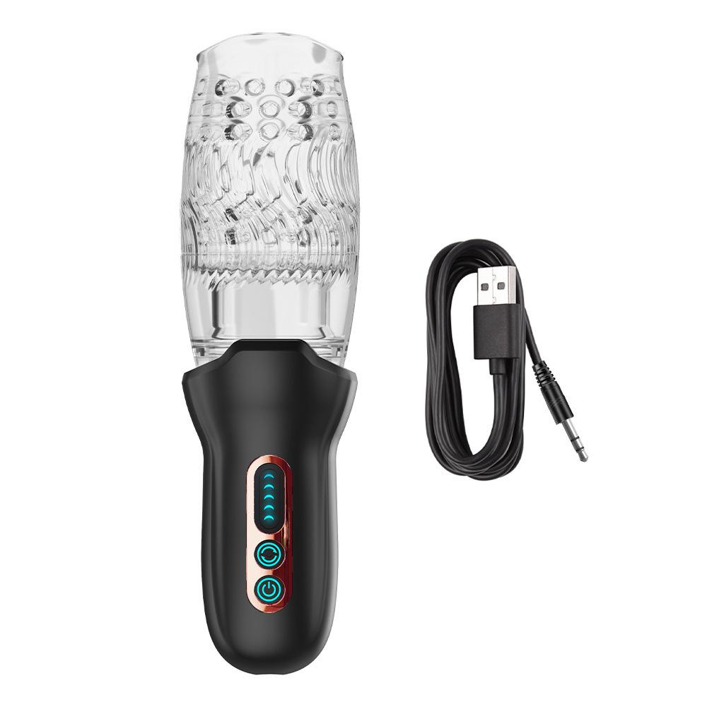 2024 Automatický masturbátor pro muže Rotační výstřik Sex Stroj Muž Masturbátor Pohár Vibrátor Penis Masážní Vagina Sexuální hračky pro dospělé