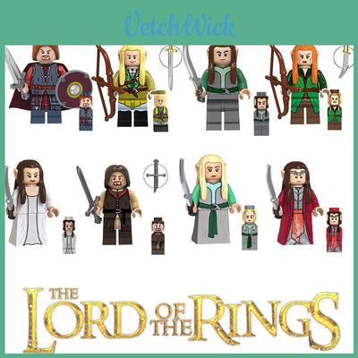 Children's Toy Lord Of The Rings Elf King Building Blocks Abs Plastic Small Particle 4.5 Cm Height