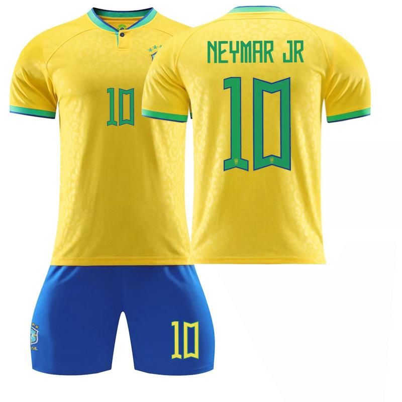 Brazil Jersey No. 10 Neymar 20 Vinicius 9 Charlison 18 Jesus Jersey Football Short Sleeve