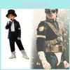 Mj Michael Jackson Cosplay Costume For Kids With Print For Stage Dance Performance