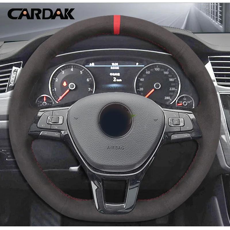 CARDAK IY Black Suede Car Steering