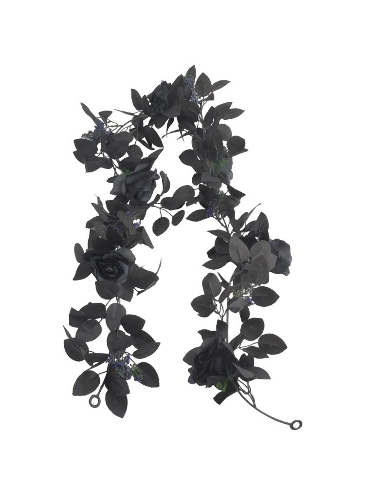Realistic And Natural Look Artificial Flowers Fake Roses Halloween Garland