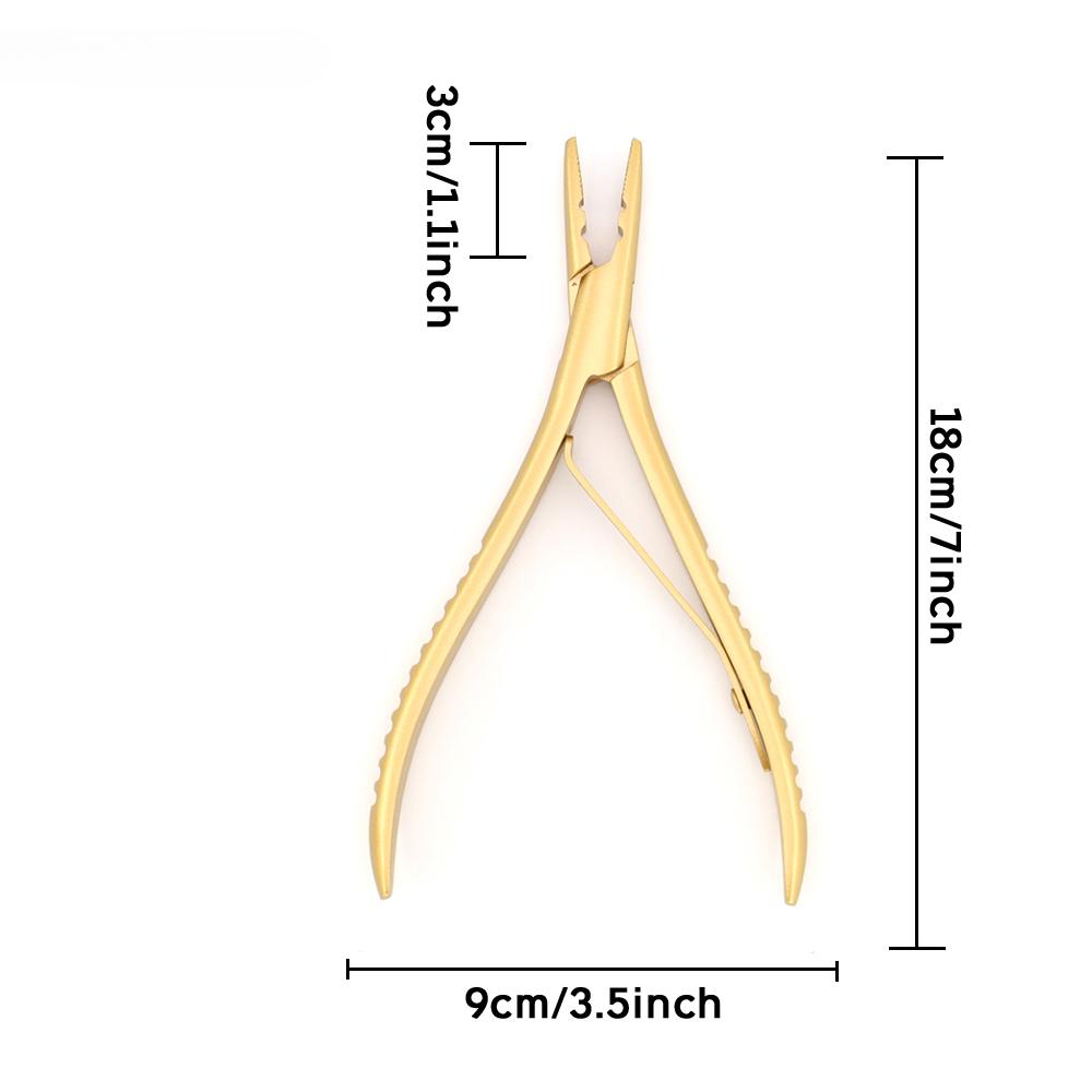

Профессиональные плоскогубцы для наращивания волос, инструменты для наращивания волос из нержавеющей стали с логотипом, многофункциональные плоскогубцы