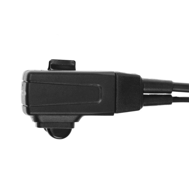 Walkie-talkie D-tipi Kulaklıklar Eller Serbest Demir Klip Ptt Kulaklık Baofeng 666s 888s için Uyumlu