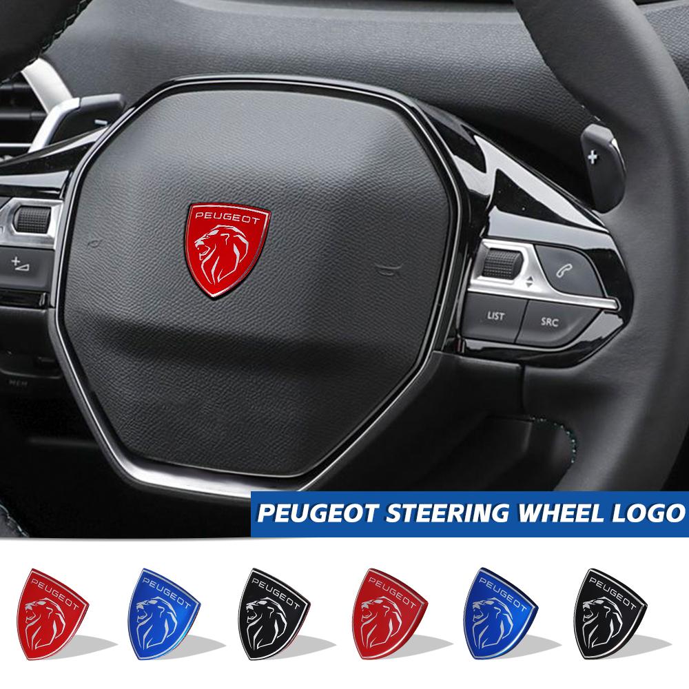Samolepky na středový znak volantu auta Kryt odznaku Dekorace Pro Peugeot 107 2008 206 207 208 408 307 308 3008 Příslušenství