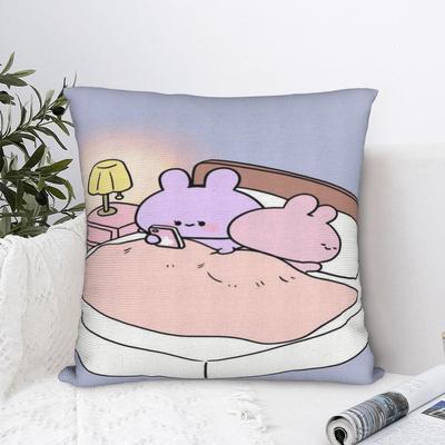 Asamimichan And Anemimi Pillowcase Cushion Cover Throw Pillow Cover Living Room Decoration Zipper Multiple Sizes