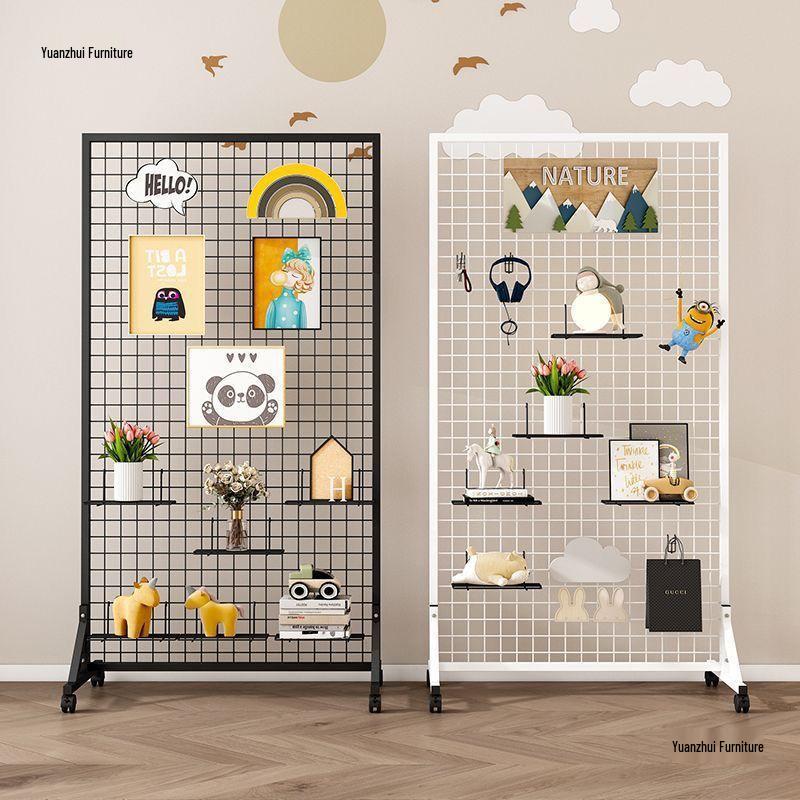 Mobile Wire Mesh Jewelry & Artwork Display Rack