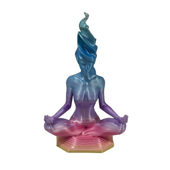 

3D Printed Yoga Statues, Yoga Lady Sculpture, Meditation Yoga Figurines, Decorative Yoga Figure Ornament for Zen Garden Yoga Studio E