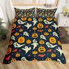 Halloween Duvet Cover Queen Boys Trick or Treat Bedding Set For Kids Teen Room Decor Microfiber Soft Sugar Skull Comforter Cover