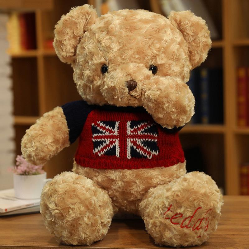 Clothes Teddy Bear Doll Plush Teddy Bear Sweater Hug Bear Doll Girl Soothing Ragdoll
