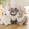 Easter Gift Soft Plush Rabbit Toy Stuffed with PP Cotton Eco-Friendly Lifelike White Stress Relief Plush Animal Stuffed Toys