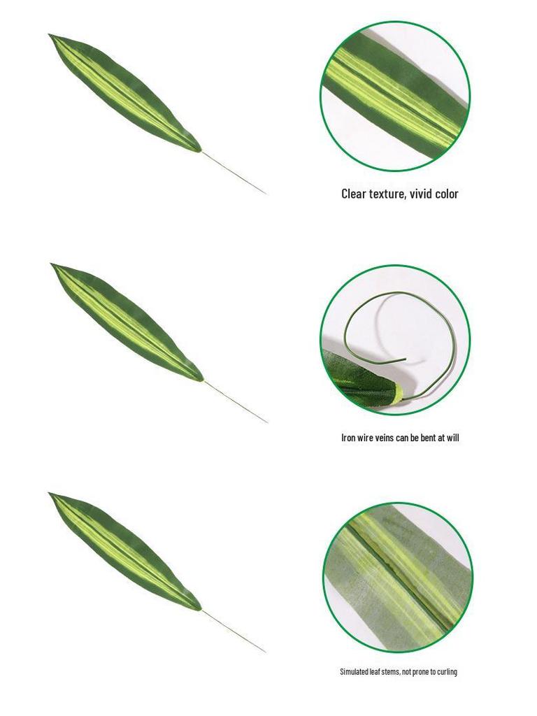 Nordic-style Brazilian Leaf Faux Greenery for Wedding & Home Decor