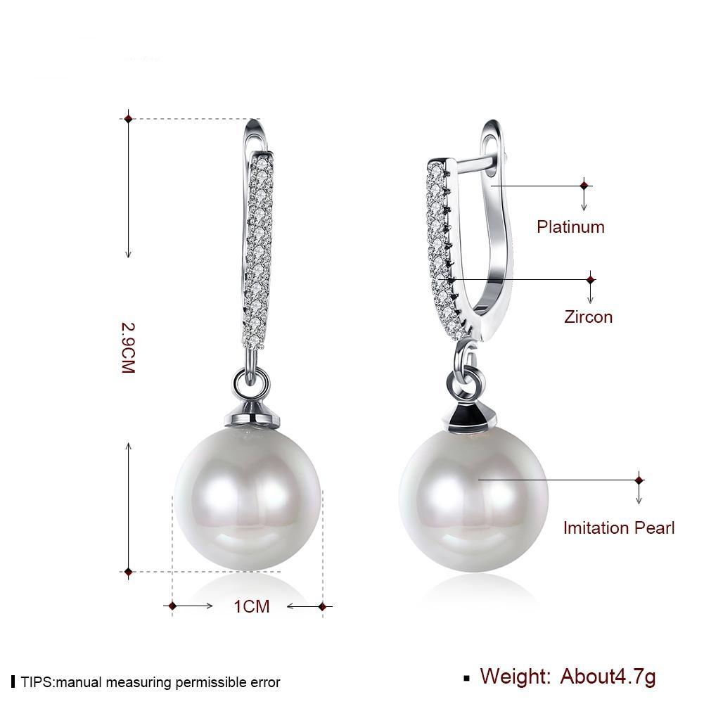Earrings Freshwater Pearl Gemstone Drop Earring Fine Jewelry For Female Wedding Gift