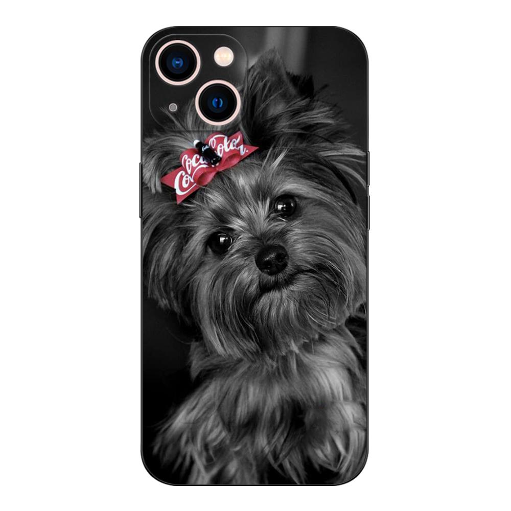 Black Tpu Case For Realme 2 3 3i 5i 5s 6s 7i 6 7 8 8i pro 4g 5g cover Yorkshire Terrier Dog