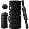 DPEAN Foam Myofascial Release Yoga Trigger Point Massage Ball Stretching Roller Exercise Training with Storage Bag Roller, Pole, [4-Piece Set]