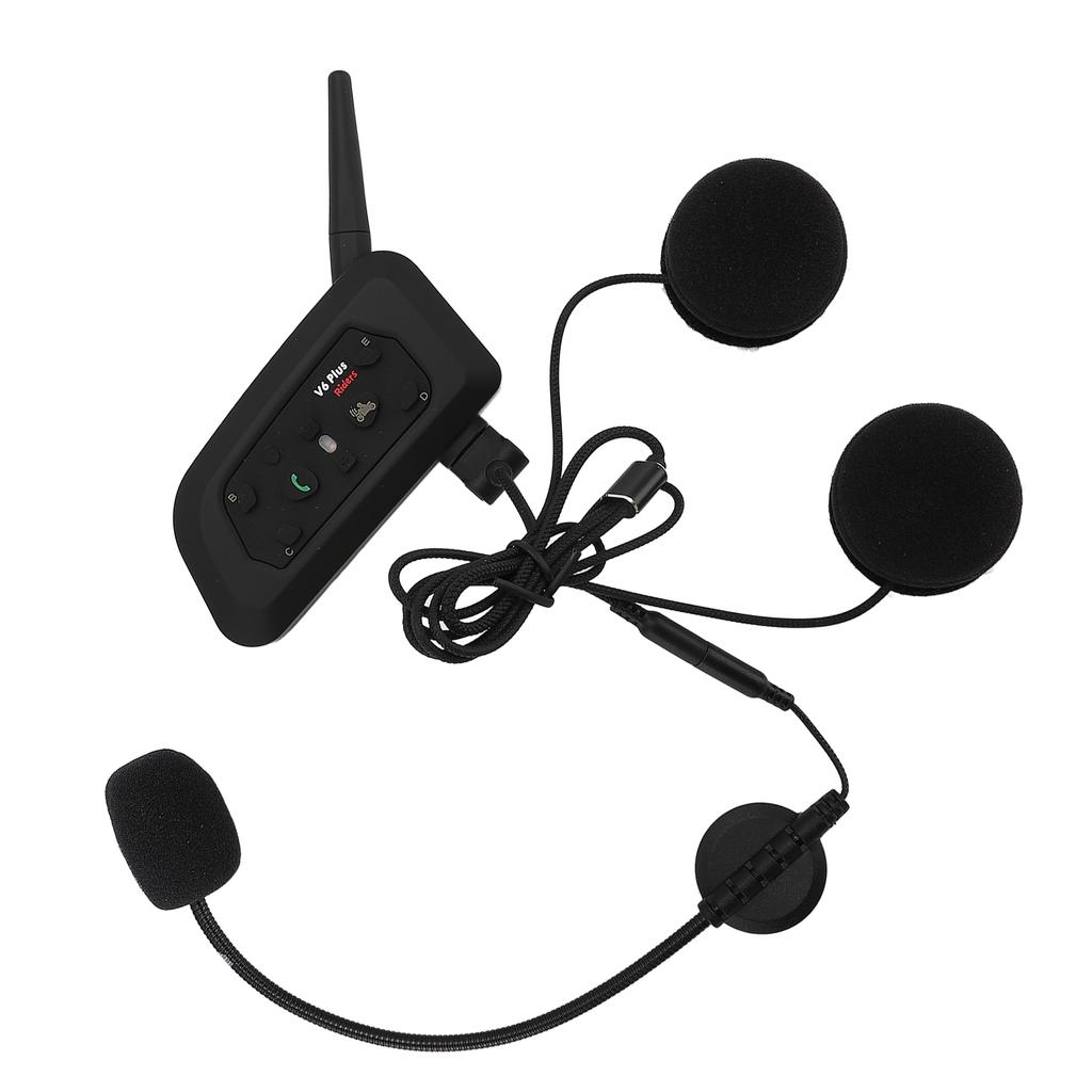 Motorrad Bluetooth Intercom Headset Freisprecheinrichtung Wasserdicht Helm 1200m Drahtlose Echtzeit