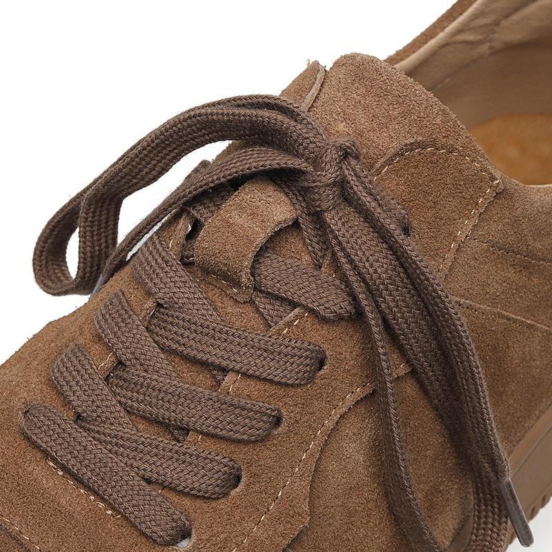 Men'S Skate Flat Shoes Suede Leather Casual Board Shoes Spring Autumn Breathable Workwear Sneakers Low-Top Slip-Ons Skateboard