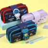 Estuche de Lápices Bonito Desmontable Bolsa de Material Escolar Estuche de Bolígrafos de Gran Capacidad Bolsas de Bolígrafos de Dibujos Animados Estuche de Lápices para Niños Regalos para Estudiantes Niños