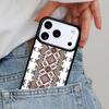 Embroidery Flowers Phone Case for iPhone 16e 15 14 13 12 17 Pro Max Plus Air 17pro Cover Coque