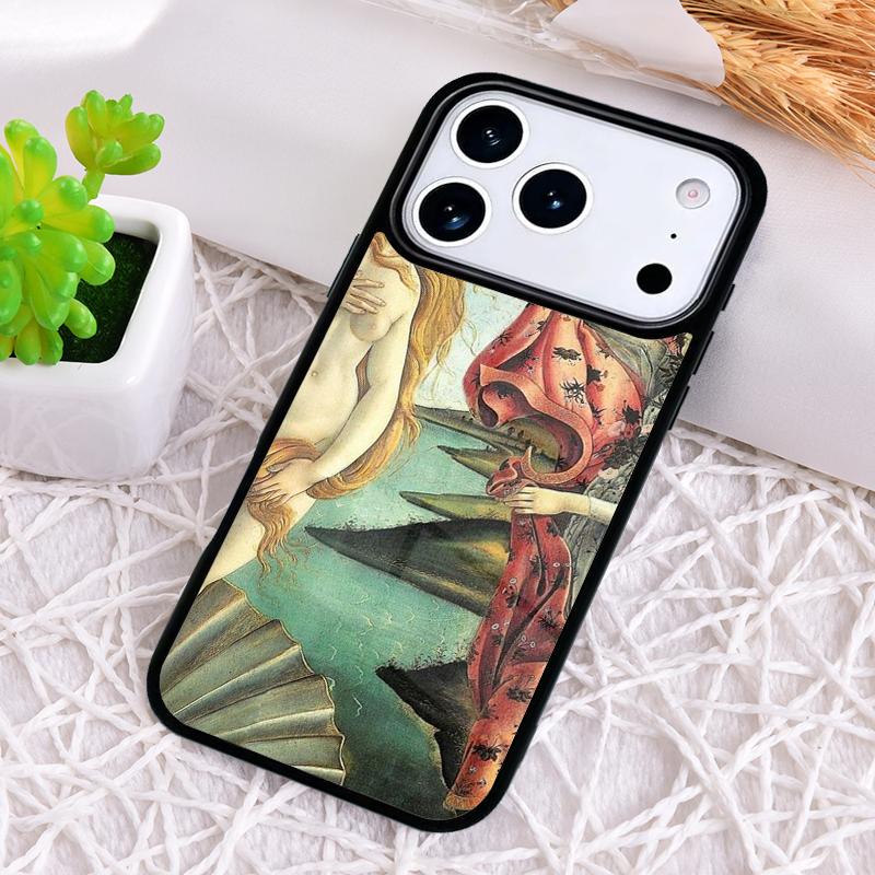Art Paintings The Birth Of Venus Phone Case for iPhone 17 Air 16 15 11 12 14 13 Pro Max Shockproof Cover