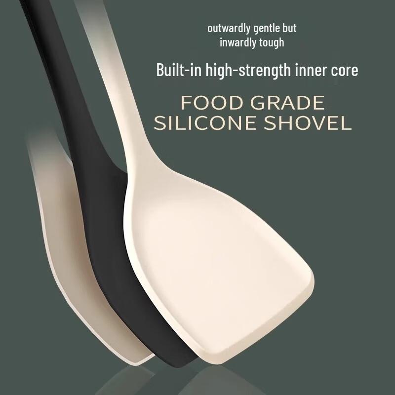 Long Handle Silicone Spatula & Soup Ladle Set