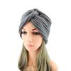 1Pc Women Headwear Cancer Chemo Beanie Hat Hair Loss Turban Solid Color Knitted Cap Head Wrap Polyester
