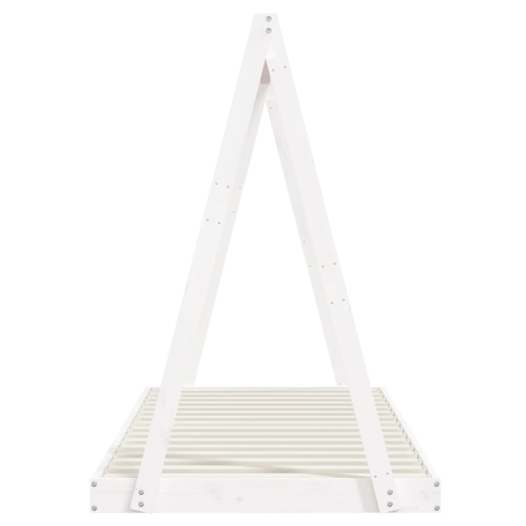 Kids Bed White 90 X 200 Cm Solid Pine Wood