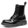 White Line High-top 1460 Tooling Boots Women's Classic Hard Leather Open-edged Bead Short Boots Leather Boots Round Head Locomotive Shoes