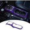 JeCar Interior Gear Shift Cup Holder Panel Cover Trim Fit for Jeep Wrangler JL JLU Gladiator JT 2018-2024 2025 2026+ (Red)