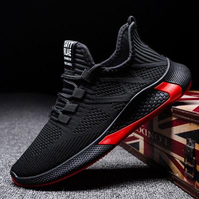 New Arrival Men's Casual Shoes Breathable Flying Fabric Lightweight Comfortable Running Walking Shoes Trend Foreign Trade Men's Shoes