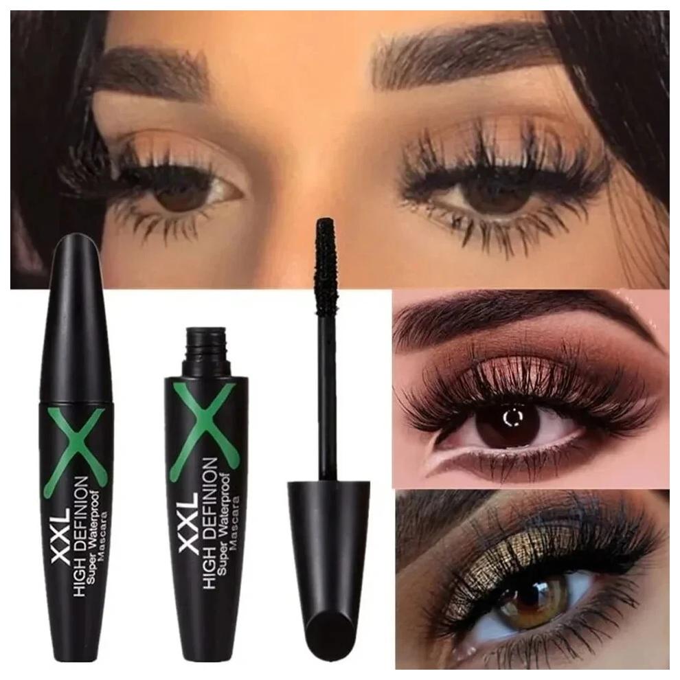 4D Mascara Waterproof Silk Fiber Thick Lengthening Smudge Proof