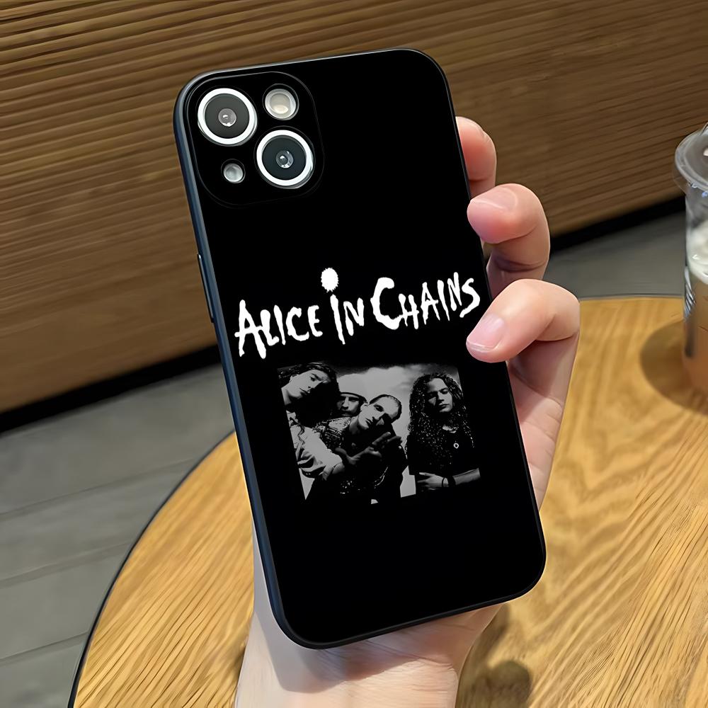 Band A_Alice In C_Chains Phone Case For IPhone 17 Pro Max 16 15 14 Pro Max 13 11 X Xs Xr 8 7Plus Silicone Cover