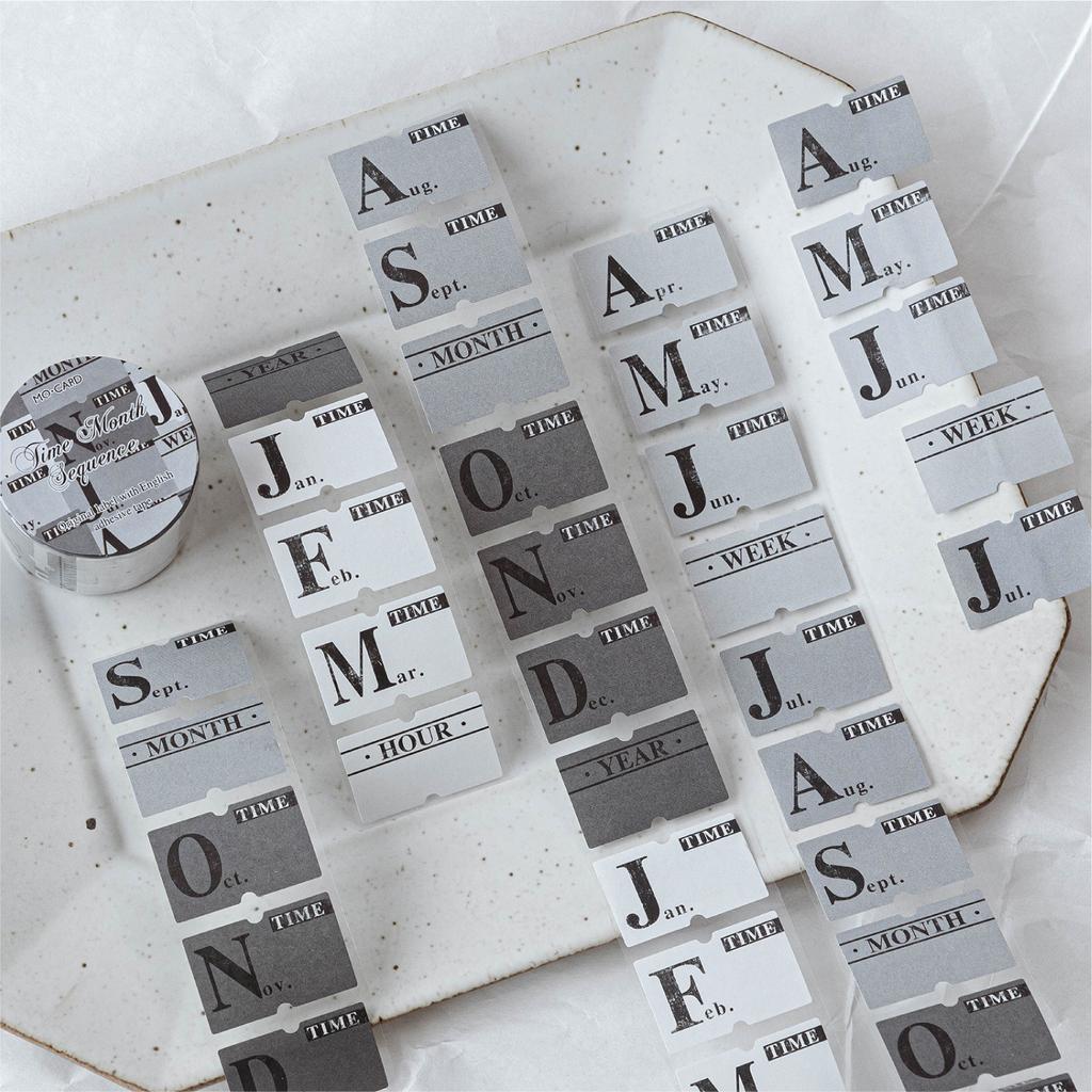 JIAMEI 32mm * 2m Label Element Series Creative English Label Index Adhesive Tape DIY Handmade Scrapbooking Aesthetics Stationery
