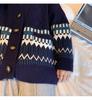 Korean-Style Thick Knitted Sweater: Casual Autumn/Winter Cardigan for Men & Couples