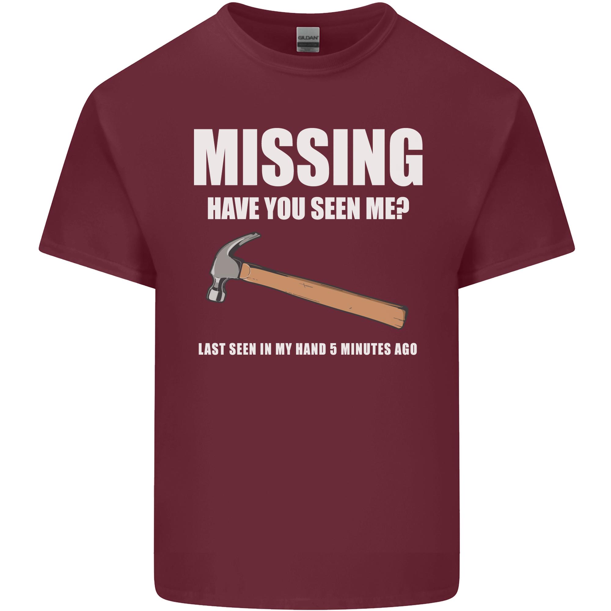 Missing Hammer Funny Carpenter DIY Builder Unisexs Light Cotton TShirt S