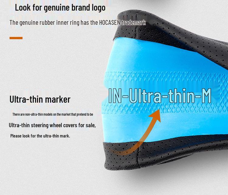 Premium Genuine Leather Steering Wheel Cover for Modern Cars: Mistra, Tucson, Santa Fe, Reina, IX35, IX25, Elantra, Langdong