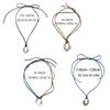 Acrylic Circular Pendant Necklace Adjustable Velvets Rope Choker Simple Ornament Women Collarbone Chain Accessory