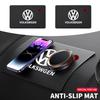 QRRYW1 Car Logo Anti-Slip Mat Dashboard Phone Holder Anti-Skid Pad Non-Slip Mats For Volkswagen VW RLine Golf Amarok ID3 Tiguan GTI