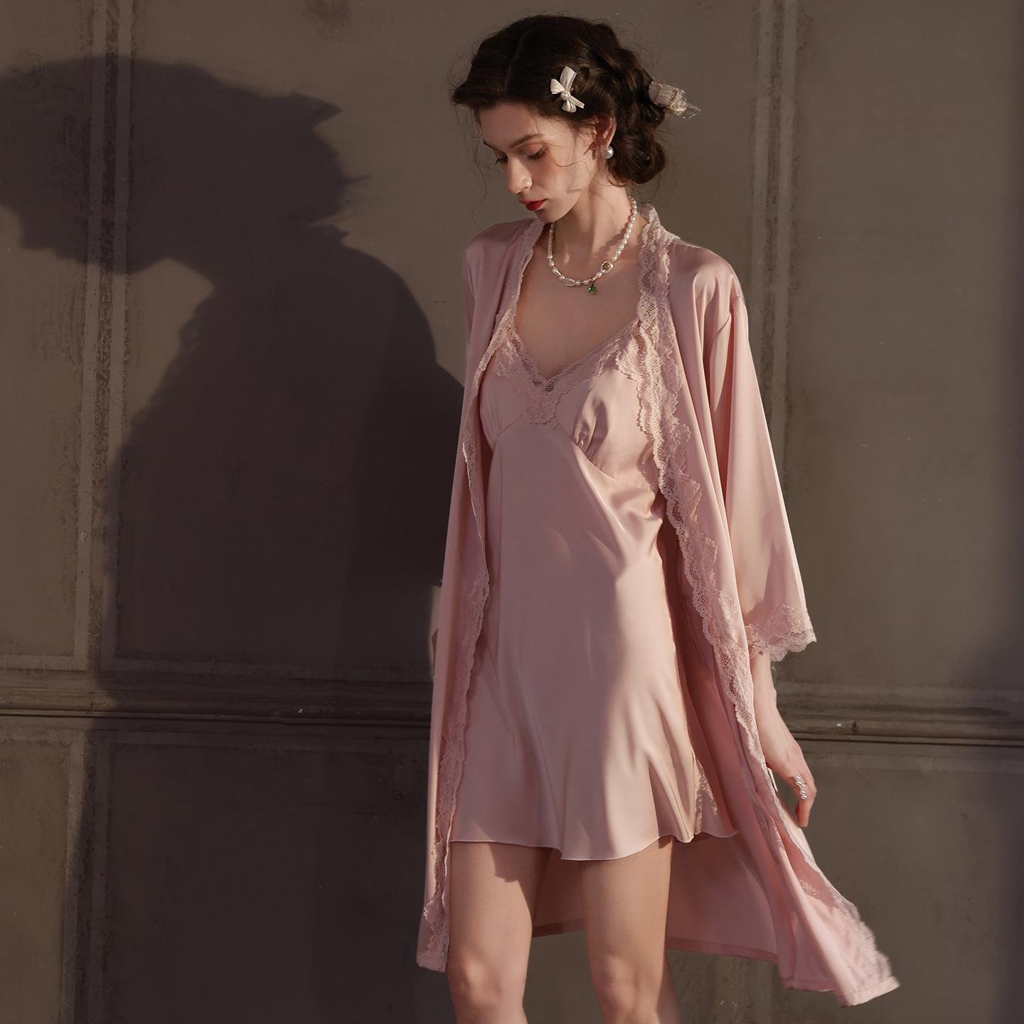 

Элегантное женское кружевное искушение для весны и лета: ночная сорочка, комбинация, пижама, халат – Носите дома или на улице XL