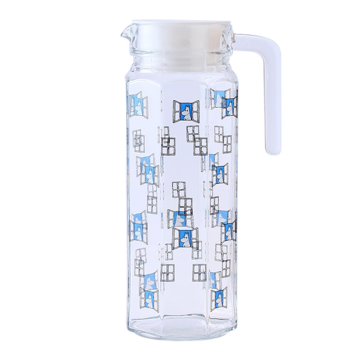 

International MOOMIN Polygonal Glass Pot Simple Moomin 1 piece [Takasaka Japan]