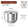 ZISIZ 304 Stainless Steel Baking Bowl