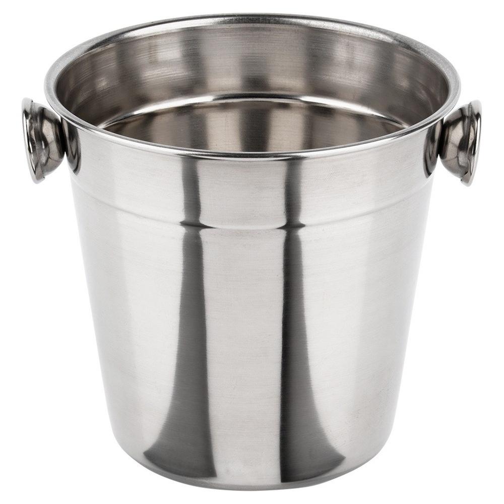 Małe Wiaderko Do Lodu Stalowe Pojemnik Barowy Na Lód Do Napojów Stół 700 Ml