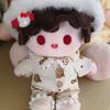 Plush Patch Stuffed Doll Plush Suit Pajama Set Plush Toys Clothes  Girl Gift