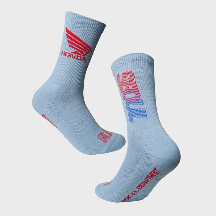 Seoul Motorcycle Running Socks Blue Gray