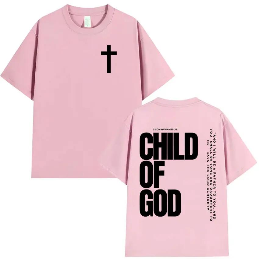 Trendiges Child of God Grafik-T-Shirt Inspirierender Bibelvers Jesus Glaube Religiös Beten Christlich Weihnachten Klassische Streetwear