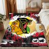 Blackhawks Kunstbodenmatte für Wohnzimmer, Spielzimmer, Büro, Schlafzimmer, Bürobodenmatte Verspieltes Design, Weihnachts-Fan-Geschenke