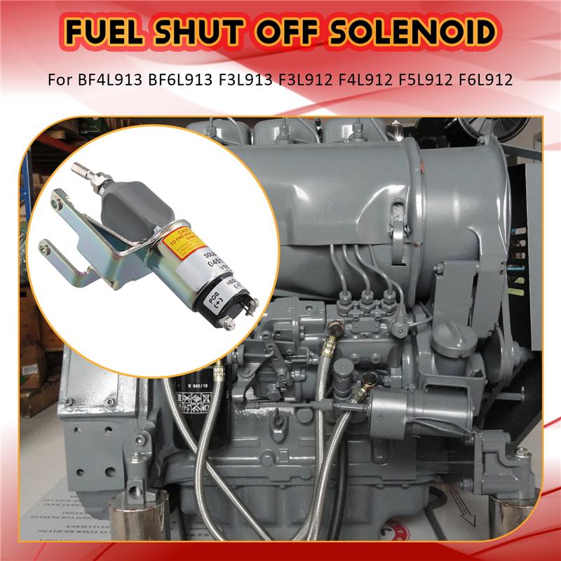 Authentic 12V Shutoff Solenoid 04159708 0415-9708 For Deutz Engine BF4L913 BF6L913 F3L913 F3L912 F4L912 F5L912 F6L912